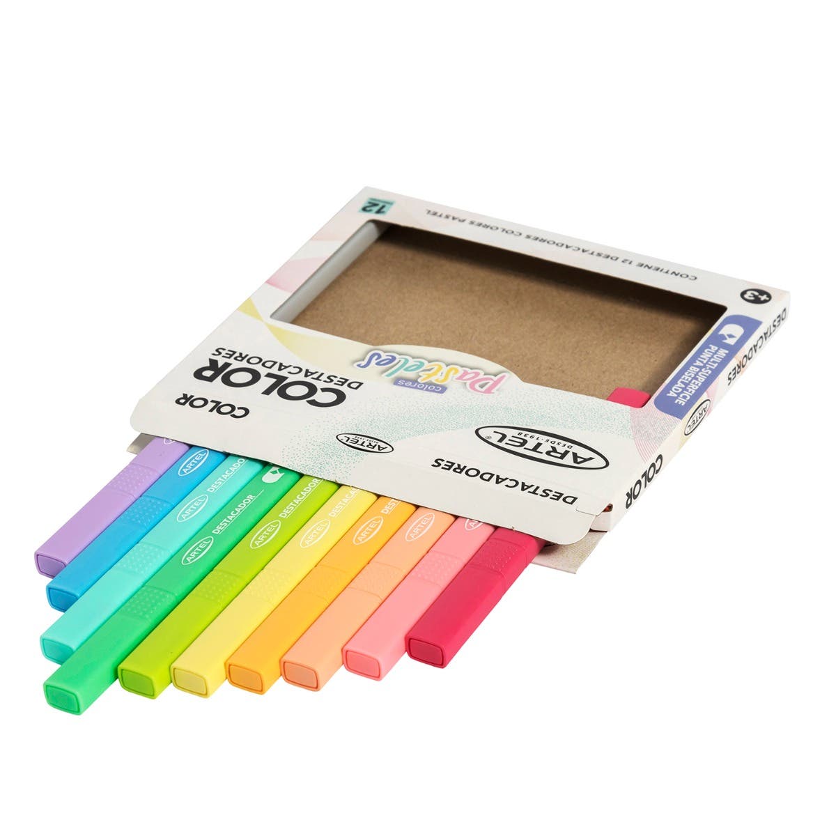 Destacador Pastel x 12 und Artel Artel Nacional Librería