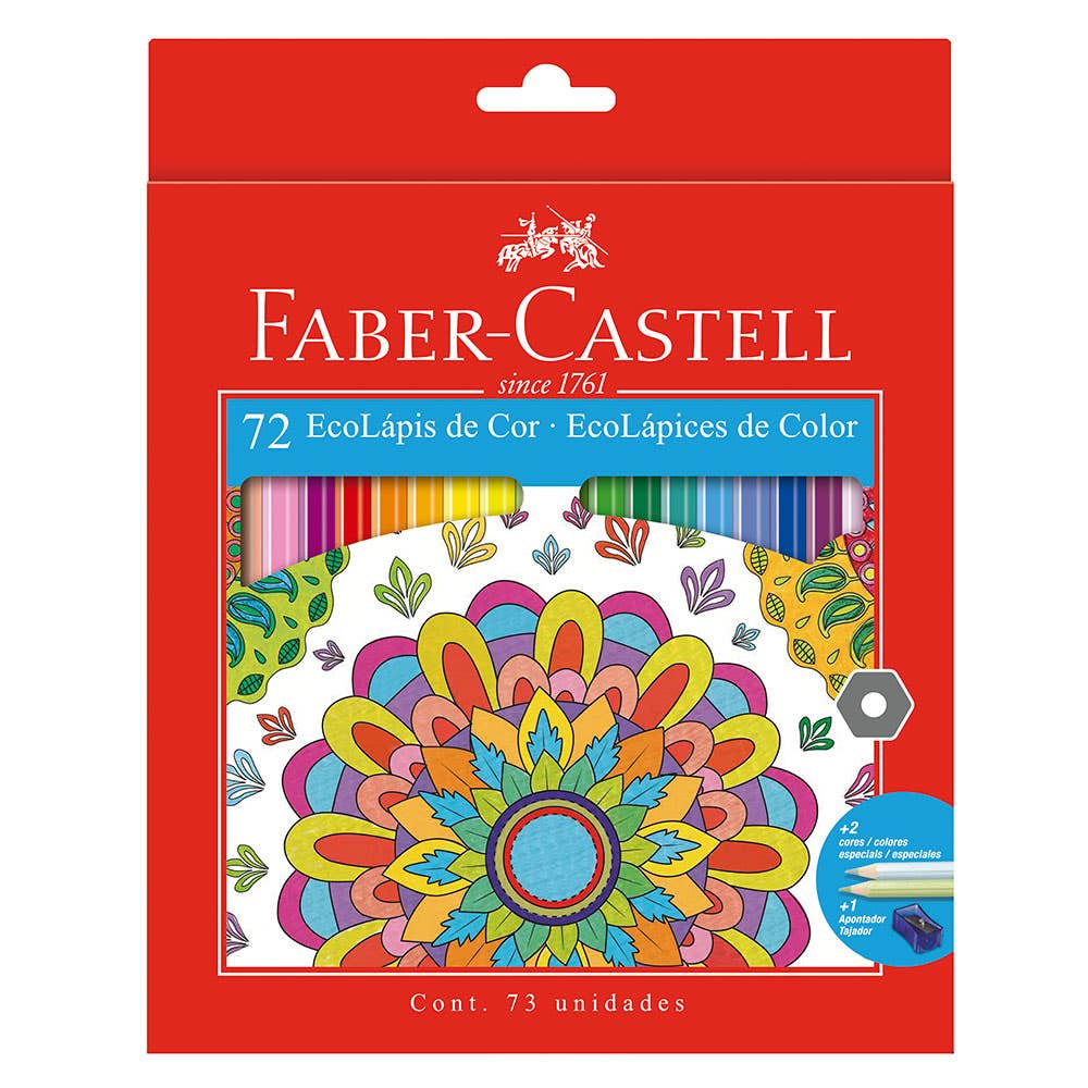 ECOLAPICES DE COLOR CAJA 72 FABER CASTEL Faber Castell Nacional Librería