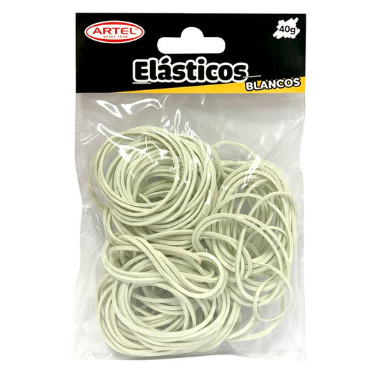 Elasticos Blancos ,40g Artel Nacional Librería