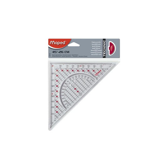 Escuadra Geometrica Maped 45 x 26cms c/t Maped Nacional Librería