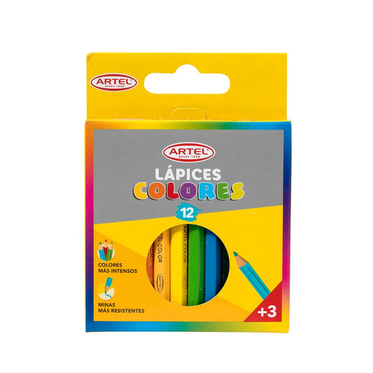 Est 12 Lapiz Color Artel Cortos Artel Nacional Librería