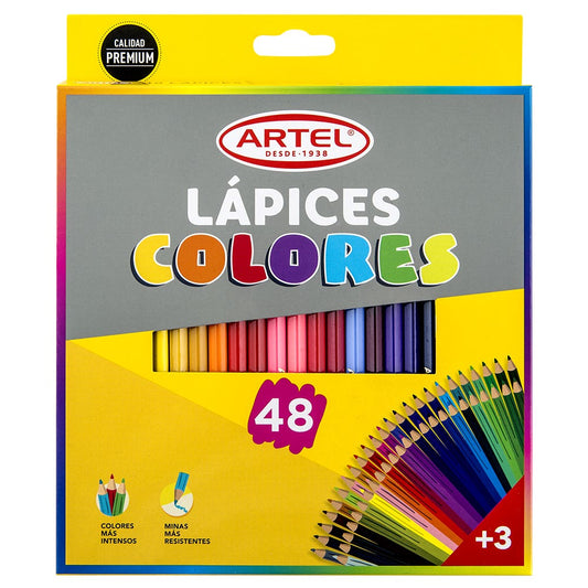 Est. 48 Lapices de Colores Artel Nacional Librería