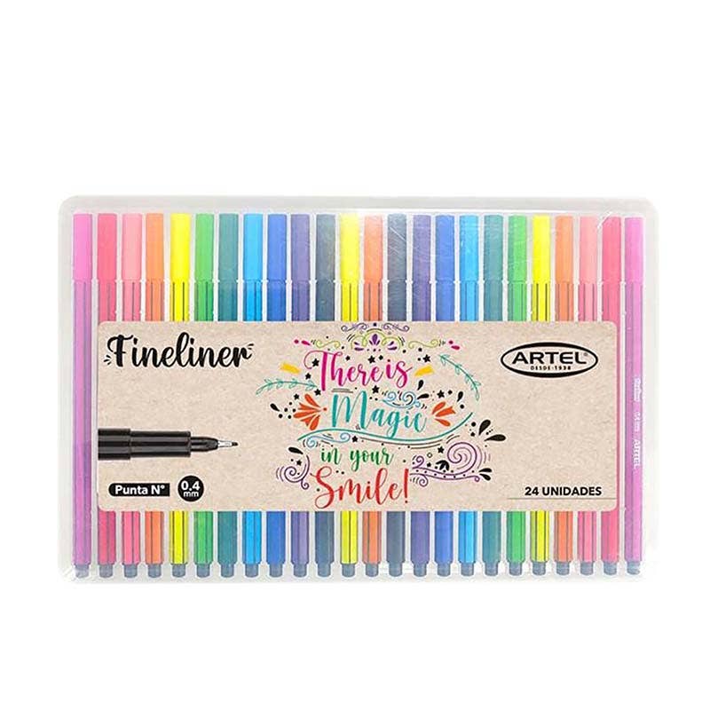 Est. Fineliner Artel x24 colores Artel Nacional Librería