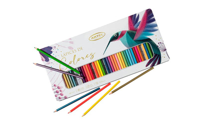 Est. Metálic. 48 lápices colores Artel Nacional Librería