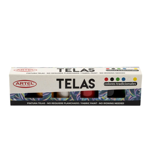 Est Pint Telas 6 col 15ml Artel Nacional Librería