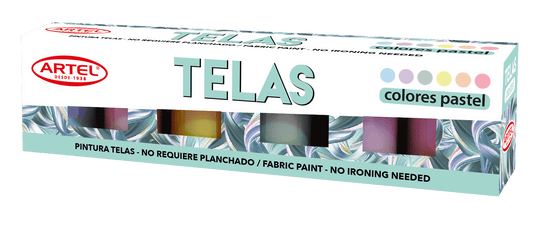 Est Pint Telas Pastel 6 col 15ml Artel Nacional Librería