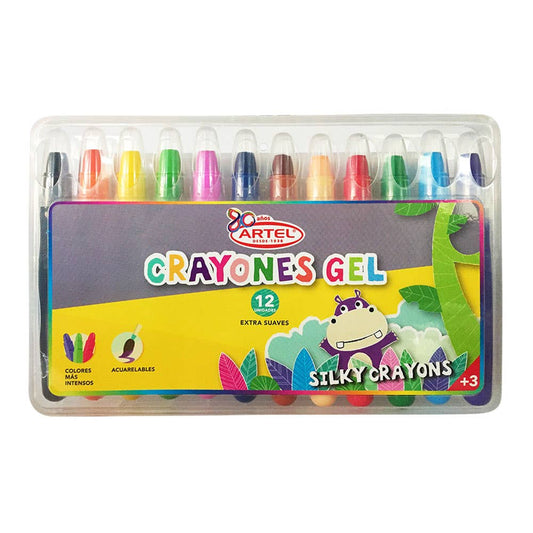 Estuche 12 Crayones Gel Artel Nacional Librería