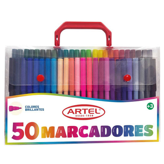 Estuche 50 Marcadores Artel Nacional Librería