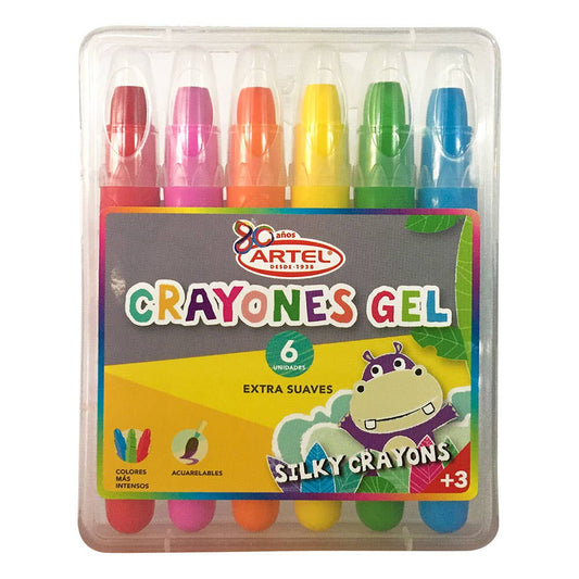 Estuche 6 Crayones Gel Artel Nacional Librería
