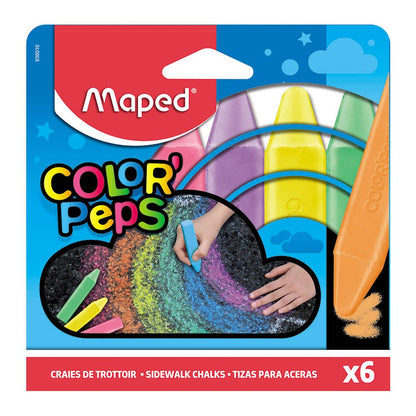 Estuche 6 Tizas Jumbo Maped Maped Nacional Librería