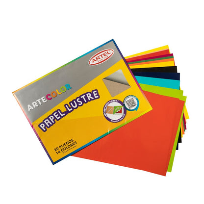 Estuche Artecolor Papel Lustre Artel Artel Nacional Librería