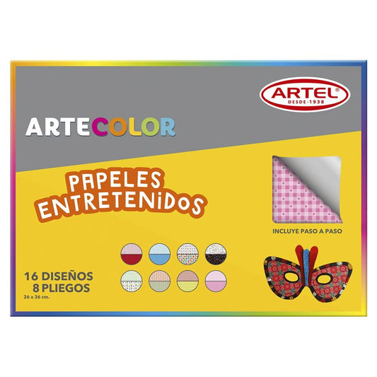 Estuche Artecolor Papeles Entretenidos Artel Artel Nacional Librería
