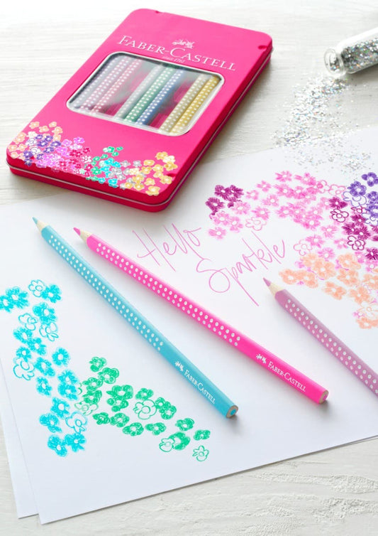 Estuche metálico con 12 lápices de color Faber Castell Nacional Librería