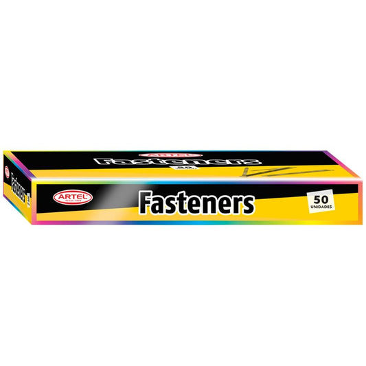 Fastener para carpeta Caja c/50 Artel Nacional Librería