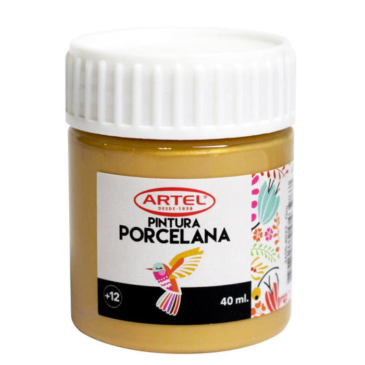 Fco 40ml Pintura Porcelana Oro Artel Nacional Librería