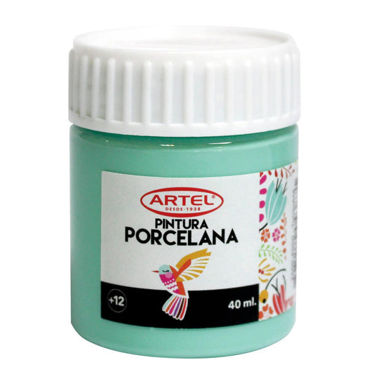 Fco 40ml Pintura Porcelana Turquesa Artel Nacional Librería