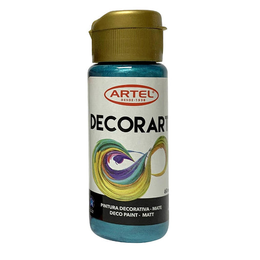 Fco 60ml Decorart Metálico Turqueza 130 Artel Nacional Librería