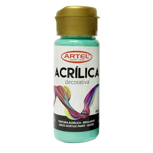 Fco 60ml Pin Acril Deco Turquesa 503 Artel Nacional Librería
