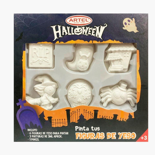 Figuras yeso para pintar Halloween Artel Nacional Librería