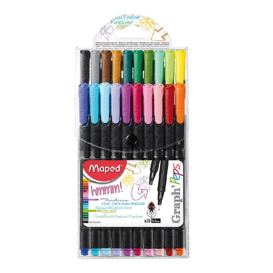 Fineliner Maped GRAPH PEPS X 20 Maped Nacional Librería