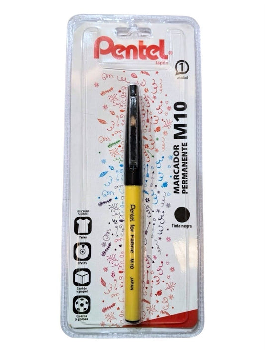 BL:Marcador Pentel para ropa M-10 negro