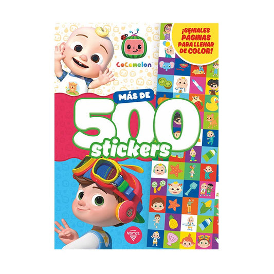 LIBRO ACTIVIDADES 500 STICKERS COCOMELON Vertice Nacional Librería