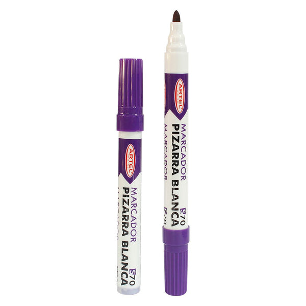 Marcador pizarra 70 pta. redonda Morado Artel – Nacional Librería