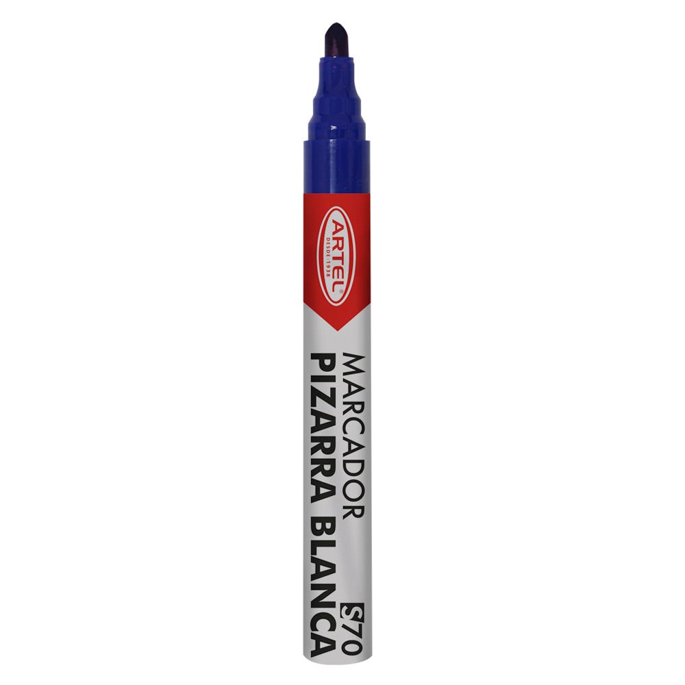 Marcador pizarra blanca 70 pta redonda azul – Nacional Librería