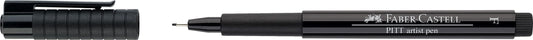 Marcador FABER Pitt Fino Negro Faber Castell Nacional Librería