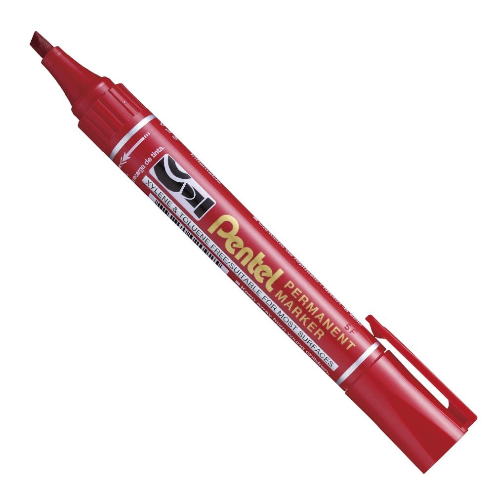 Marcador permanente PENTEL N460 rojo bis Pentel Nacional Librería