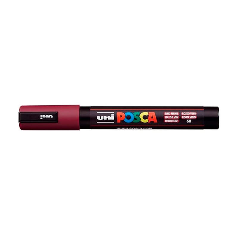 MARCADOR POSCA 5M ROJO VINO Posca Nacional Librería