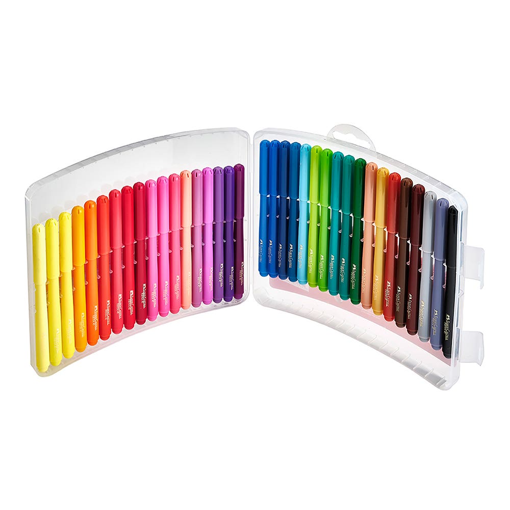 Marcadores Fiesta 36 Colores Estuche Ríg Faber Castell Nacional Librería
