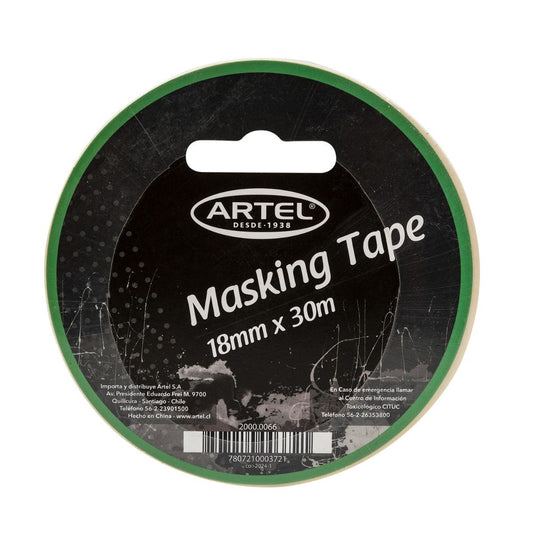 Masking Tape Rollo 18mm x 30mt Artel Nacional Librería