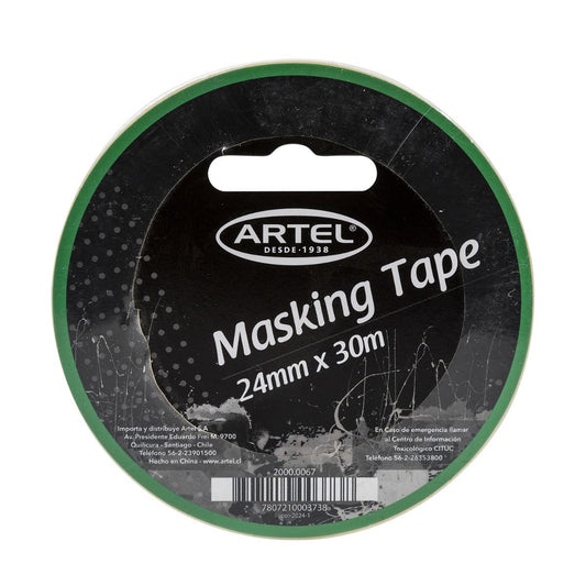 Masking Tape Rollo 24mm x 30mt Artel Nacional Librería