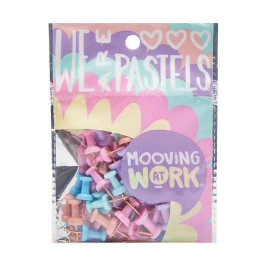 MAW PASTEL PUSH PINS (50U) Maw Nacional Librería