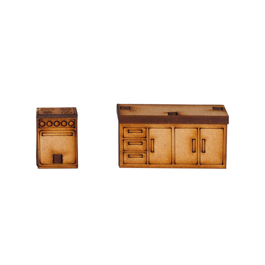 Mueble maqueta Set Cocina Np Manualidades Nacional Librería