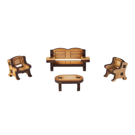 Mueble maqueta Set Living Np Manualidades Nacional Librería