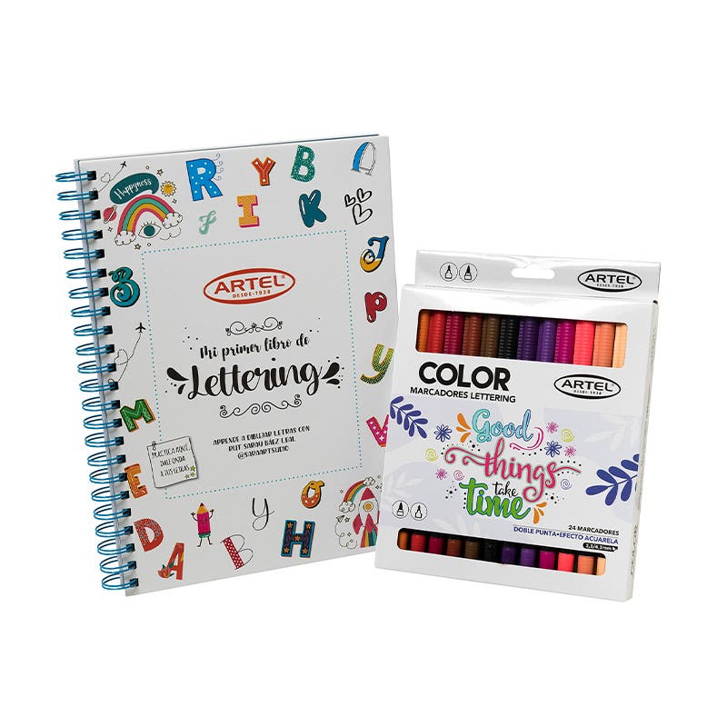 Pack Lettering para Niños Artel Nacional Librería