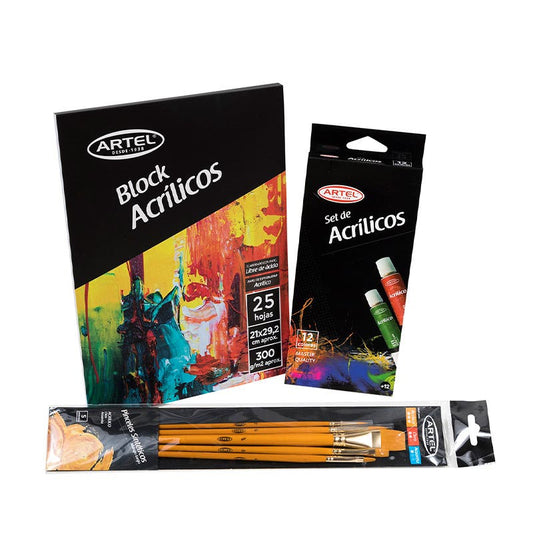Pack Pintura en Acrílico Artel Nacional Librería