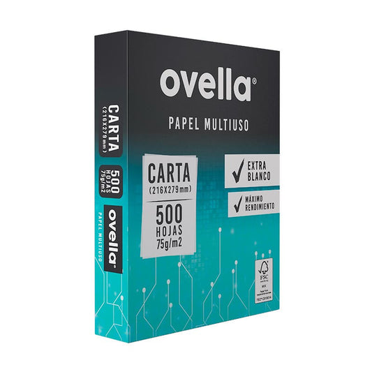 PAPEL MULTIPROPOSITO OVELLA CARTA 75Gr. Ovella Nacional Librería
