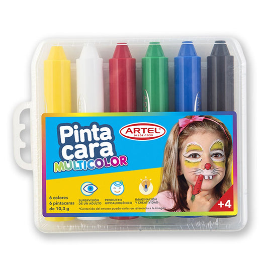 Pinta Cara 6 colores Artel Nacional Librería