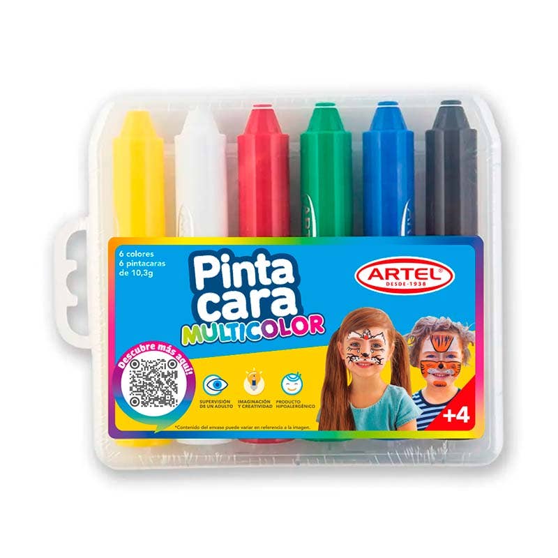 Pinta Cara 6 colores Artel Nacional Librería