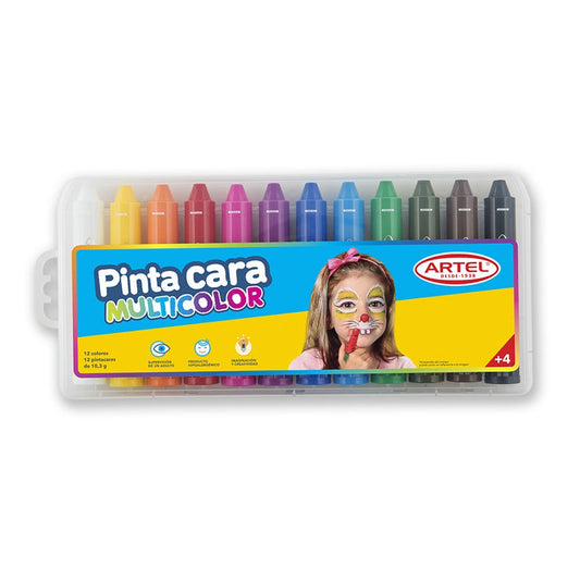 Pinta Caras 12 Colores Artel Nacional Librería