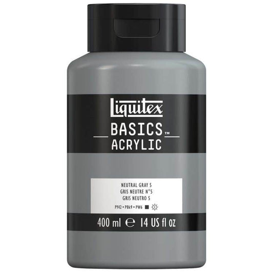 PINT.ACRILICA BASIC GRIS NEUTRO 400ml Liquitex Nacional Librería