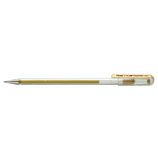 Roller HYBRID Gel Pentel Oro 0,8 Pentel Nacional Librería