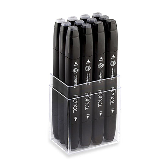 SET 12 MARCADORES TOUCH TWIN Cool Grey Touch Nacional Librería
