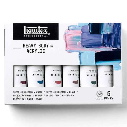 SET ACRÍLICO HB MUTED COLLECTION 6X59 ML Liquitex Nacional Librería