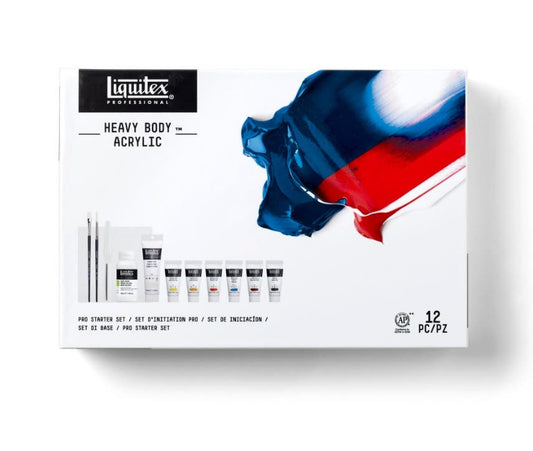 SET ACRILICO LQX HB Starter 12pc. Liquitex Nacional Librería