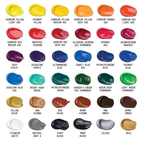 SET ACRILICO LQXT BASICS 36X22ML Liquitex Nacional Librería