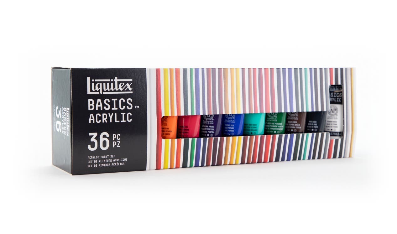 SET ACRILICO LQXT BASICS 36X22ML Liquitex Nacional Librería